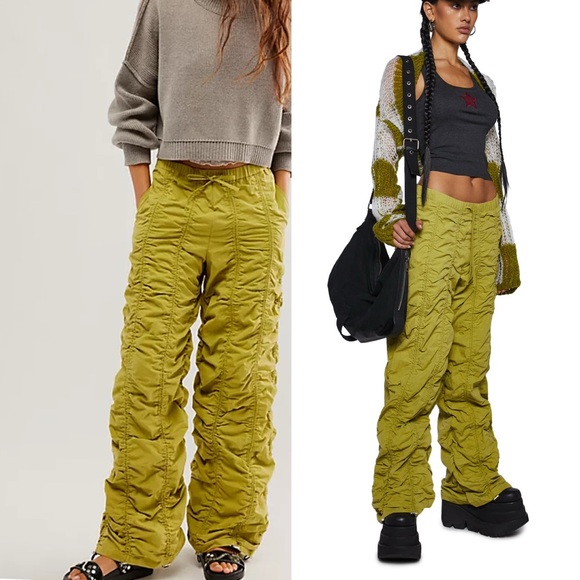 The Ragged Priest Pants - The Ragged Priest Bungee Rouched Parachute Baggy Pants